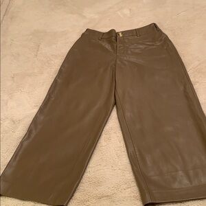 Chico's TaupeFaux Leather Pants